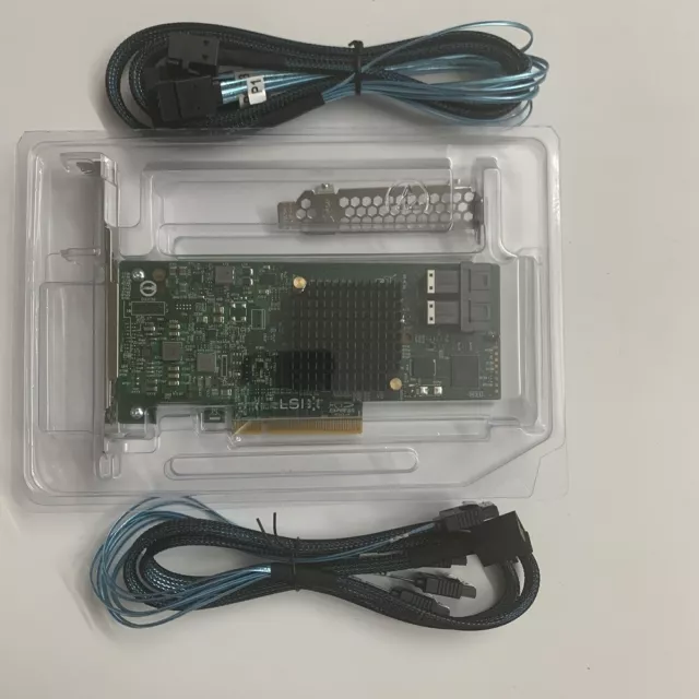 OEM LSI 9300-8I PCI-Express 3.0 8-Port SAS3 12Gb/s HBA + 2X 8643 to SATA cable