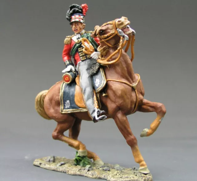 King & Country Napoleonics NA047 Mounted Black Watch Officer. New.