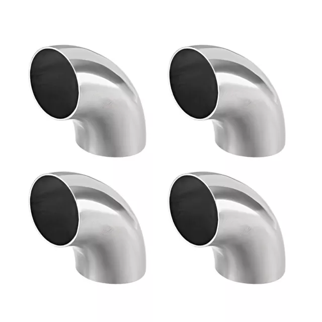 Stainless Steel 304 Pipe Fitting 90Degree Elbow Butt-Weld 1-1/2"OD 0.85mm T 4pcs