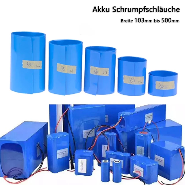 Tubo Termoretraibile PVC di restringimento per Realizzare Confezioni di Batterie