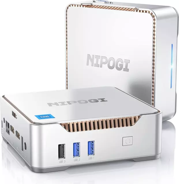 NiPoGi Mini PC Intel Core i7-11390H (up to 5.0GHz) Windows 11 Pro, Min –  NIPOGI