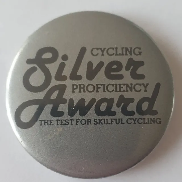 Button Badge: Cycling Silver Proficiency Award (M)