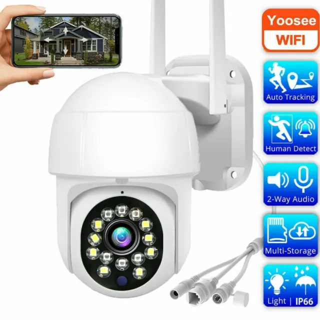 WiFi IP Camera Wireless Home Security Motion Detection CCTV PTZ IR Cam 1080P HD