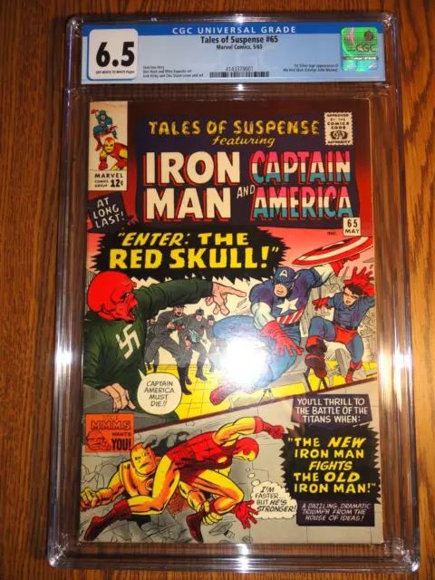 Tales De Suspense #65 Clé Cgc 6.5 Captain America 1st Rouge Mort Iron Man Marvel