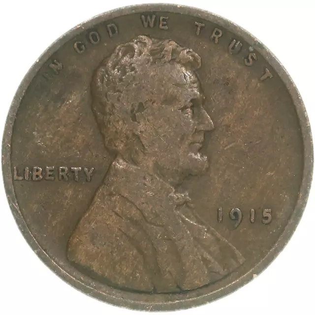 1915 Lincoln Wheat Cent Penny Fine FN