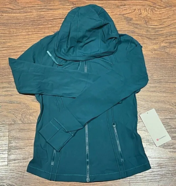 Lululemon Hooded Define Jacket *Nulu Tidal Teal Size 4 “BBL Jacket” RARE  COLOR