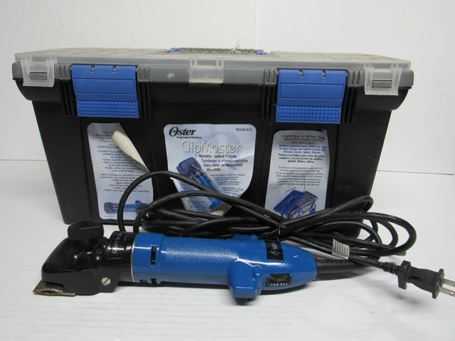 Oster Clipmaster Variable Speed Clipper w/ storage case No. 78150-013 Sheep Goat