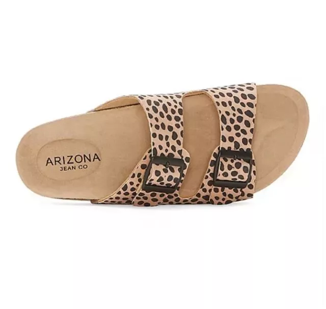 Arizona Fireside  Womens Sandals  Spotted Animal  NEW in Box Buckle Closure 3