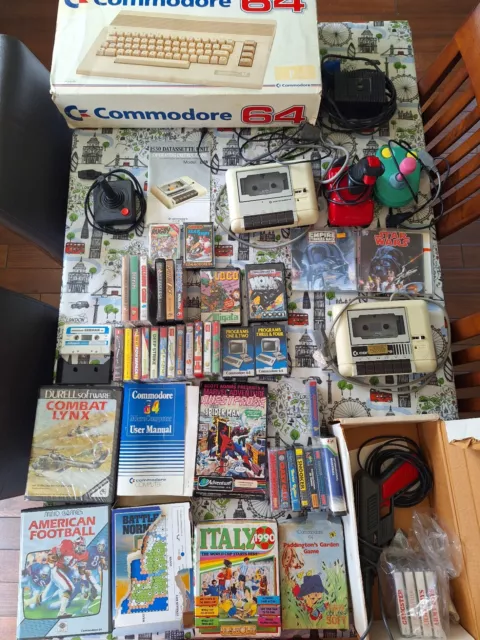 Working Commodore 64 -boxed, Many games inc Rare (Star Wars & ALIENS) ManyExtras