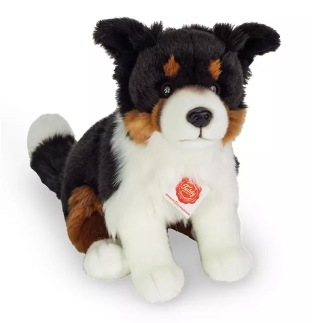 Teddy Hermann Kuscheltier Plüschtier Border Collie Tricolor Sitzend 30 Cm Neu