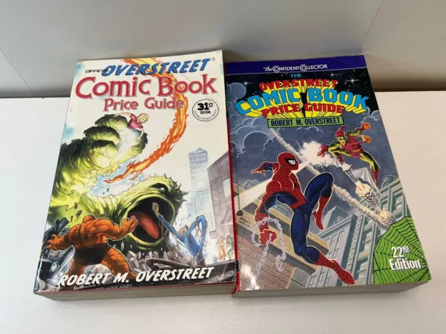 OVERSTREET COMIC BOOK PRICE GUIDES LOT OF TWO 2 second edition, 31st edition