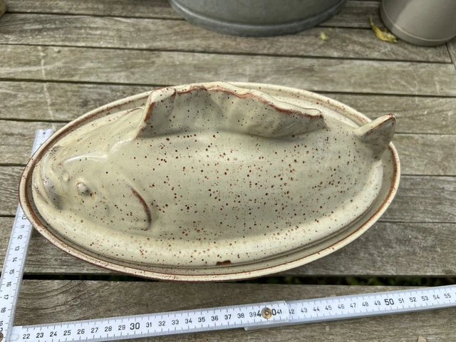 FISCH TOPF HERINGS Matjes Fisch Terrine Deckel Form Naumburg Keramik ...