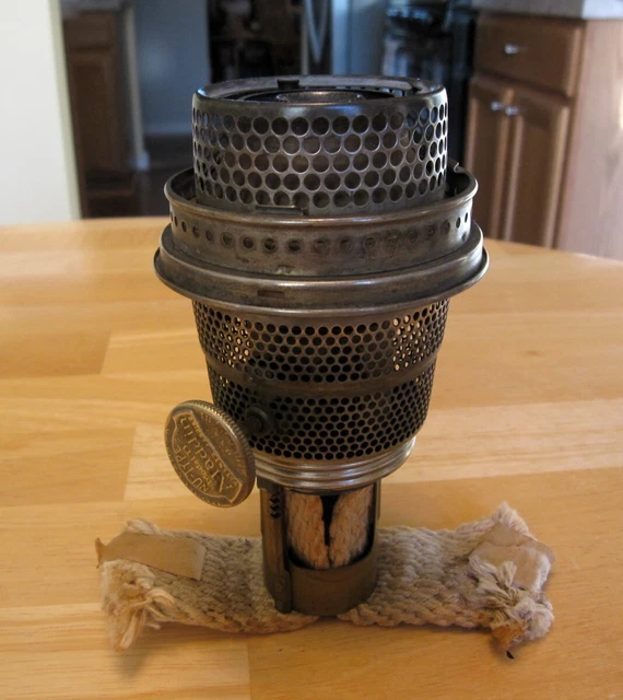 ALADDIN MODEL B Kerosene Oil Lamp Nickel Burner w/Lox On Gallery £36.48 PicClick UK