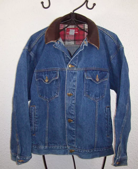 VESTE / BLOUSON en Jean MARLOBORO (USA/Canada), Homme, Taille L --- (VJ_264)