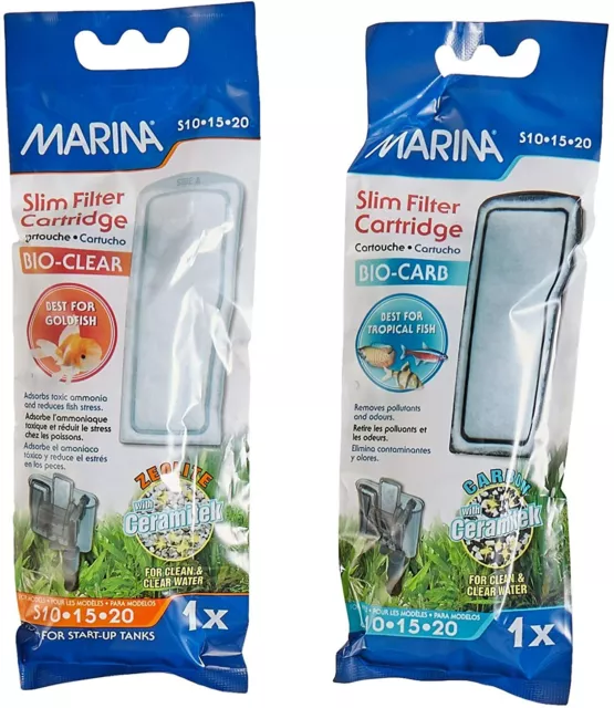 Pièces de Rechange  Filtres marina Slim S10, S15, S20 Bio Clair Et Carb 3