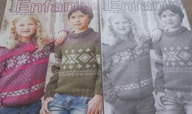 Catalogue Tricot Plassard N°99 Enfants 4 A 14 Ans Avec Explications