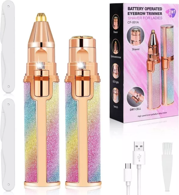 Eyebrow Trimmer & Nose Hair Trimmer for Women, Precision Lady’s Clipper for Face