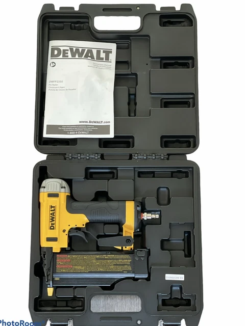 DEWALT 23 GAUGE Pneumatic Pin Nailer Model DWFP2350 W. Case E2 114.90 PicClick