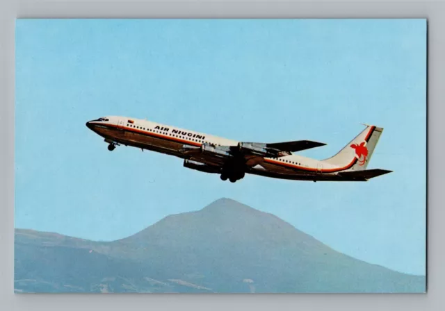 Airplane Postcard Air Niugini Papua New Guinea Airline Issue Boeing 707 AE13