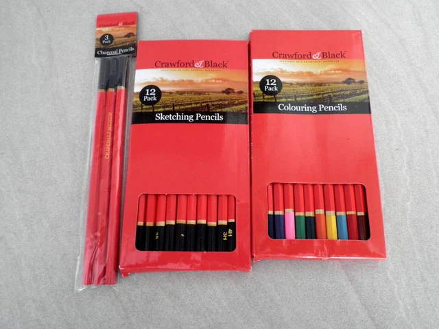 Lápices De Artista Crawford Y Negros