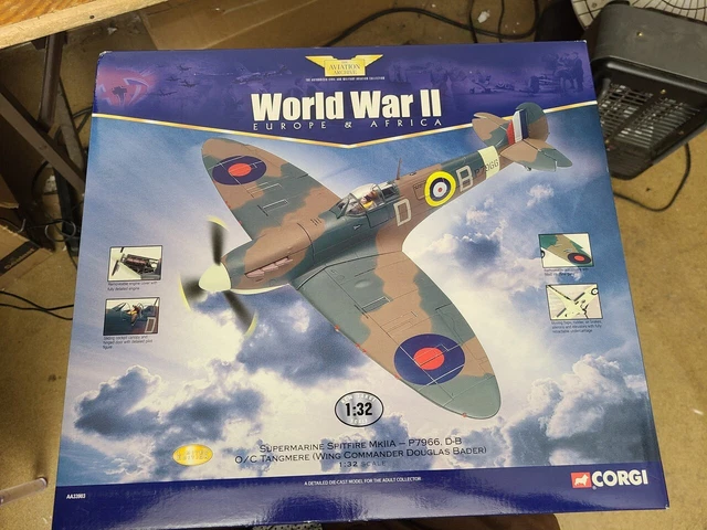 Corgi Aviation Archive AA 33903 1:32 Spitfire Mk11A Douglas Bader P7966 D-B Corgi Aviation Archive AA 33903 1:32 Spitfire Mk11A Douglas Bader P7966 D-B
