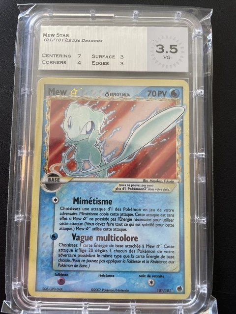 Carte Pokemon - MTG 3,5 / Moyen - Mew Star 101/101 Ile des Dragons Bloc Ex