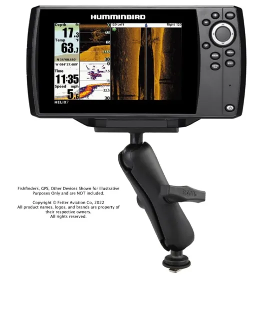 RAM Résistant Piste Boule ™ Support pour Humminbird Hélice 7