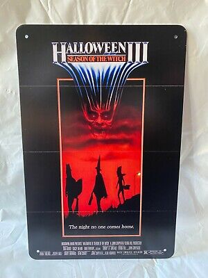 Halloween III Movie Poster Tin Sign Metal Décor Wall Art Pinup Garage 8x12 Inch