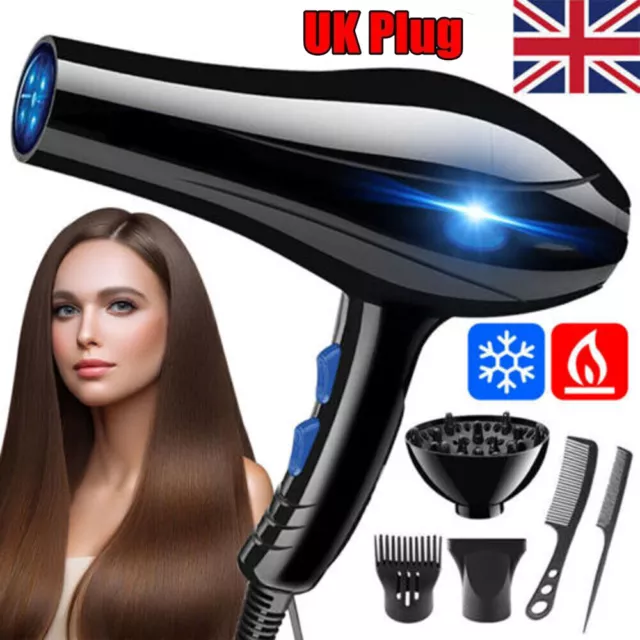 2200W Professional Style Hair Dryer Nozzle Concentrator Blower Pro Salon Heat UK