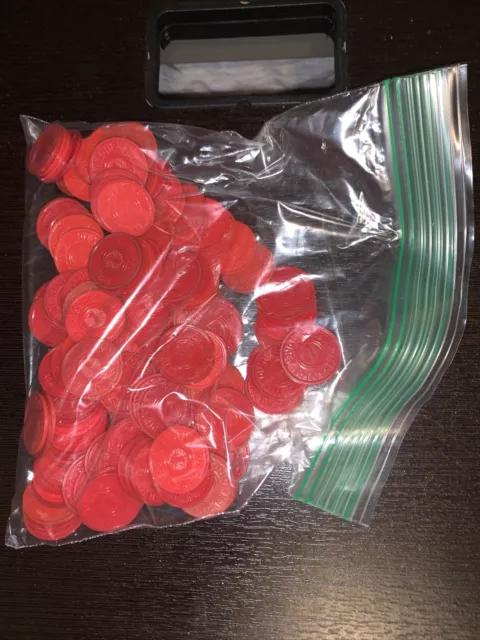 Red Missouri State Sales Tax Tokens, Vintage Item, History, Bag of 100+