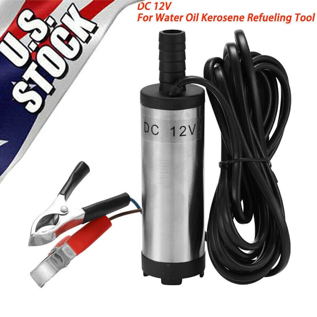 DC 12V Electric Submersible Pump 8500r/Min For Water Oil Kerosene Refueling Tool