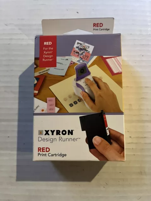 Xyron Design Runner Red Print Cartridge 47840 Sealed Brand New