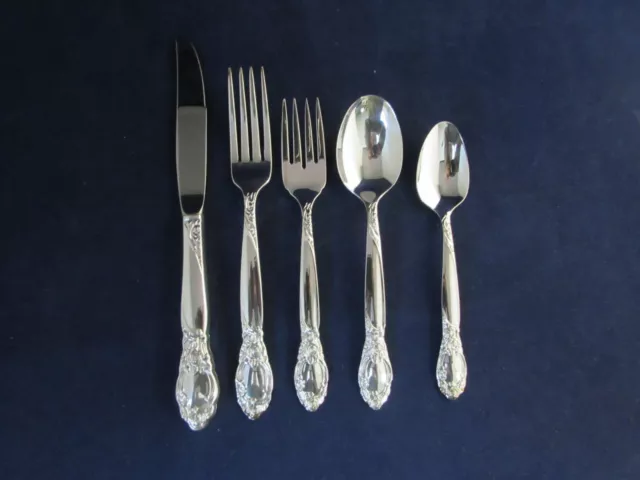 Oneida Silverplate Flatware BALLAD / COUNTRY LANE  5pc Place Setting USA