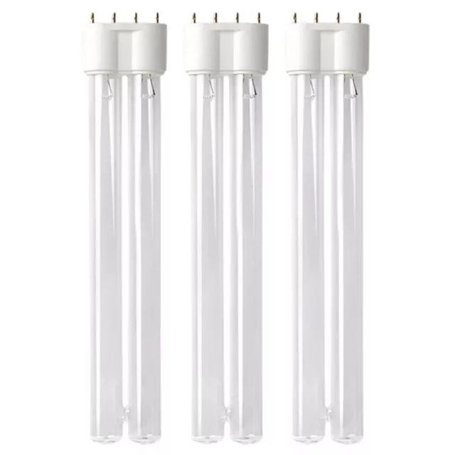 AquaOne 55 Watt Uvc Lampe de Rechange Clarificateur D'Eau 2G11 Culot 3er Set