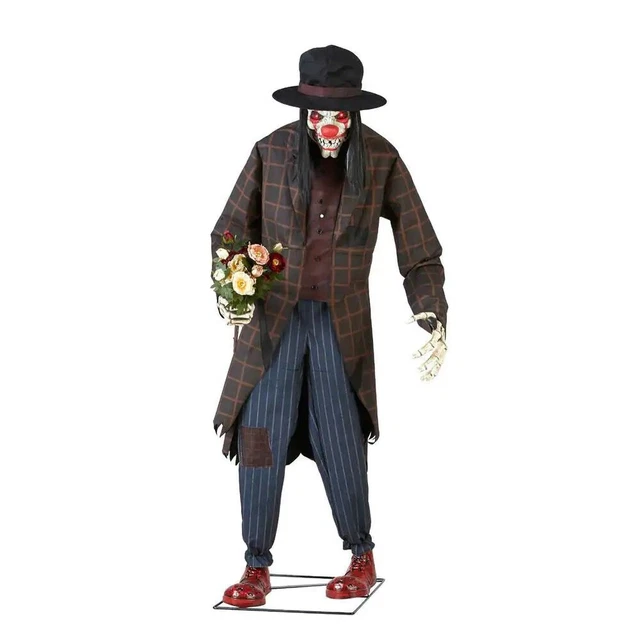 HOME ACCENTS HALLOWEEN 7ft Animated Teary The Clown Animatronic Spirit