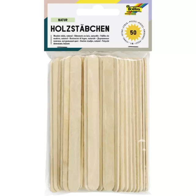 Holzstäbchen, Länge: 114, naturfarben folia 2291 (4001868034165)