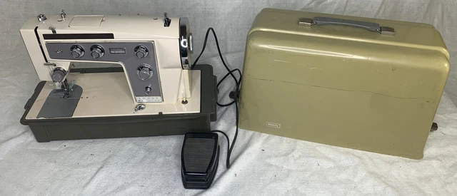 Estuche vintage para máquina de coser Sears Kenmore modelo 158-905 pedal 000