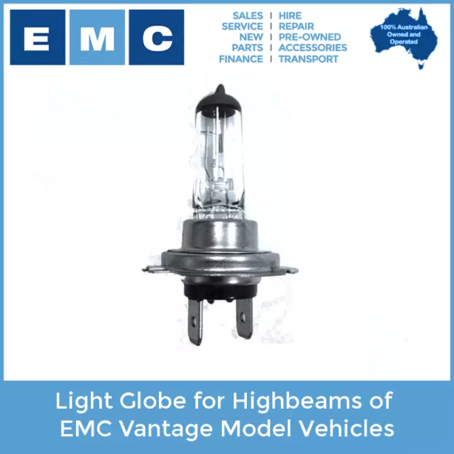 Light Globe (H7 12V 35W) for Highbeams of EMC Vantage Model Vehicles