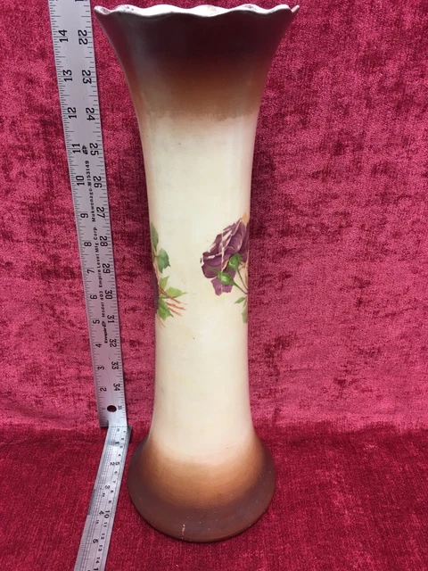 15” Antique Hand Painted Imperial Vase