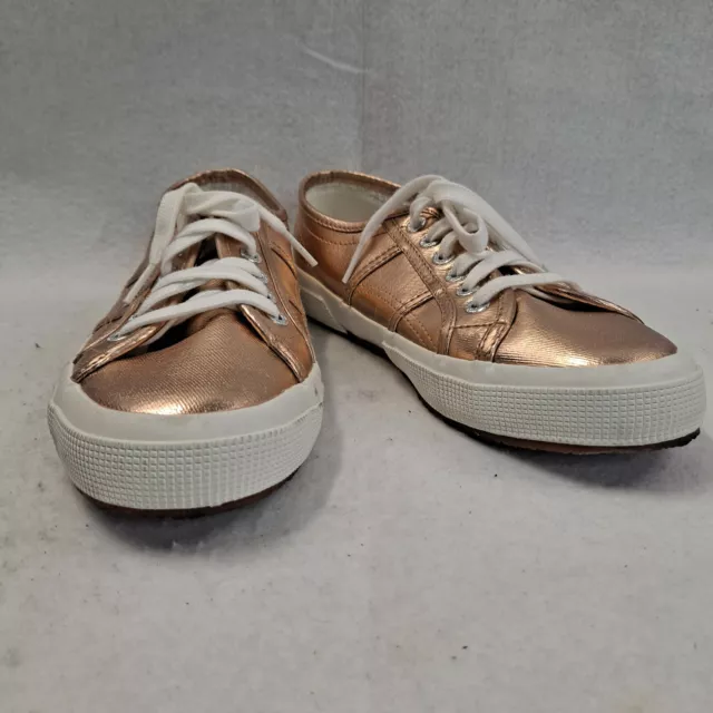 Superga Cotmetu Metallic Pink Low Top Sneakers Women's US Size 8.5 Style 8002HG0