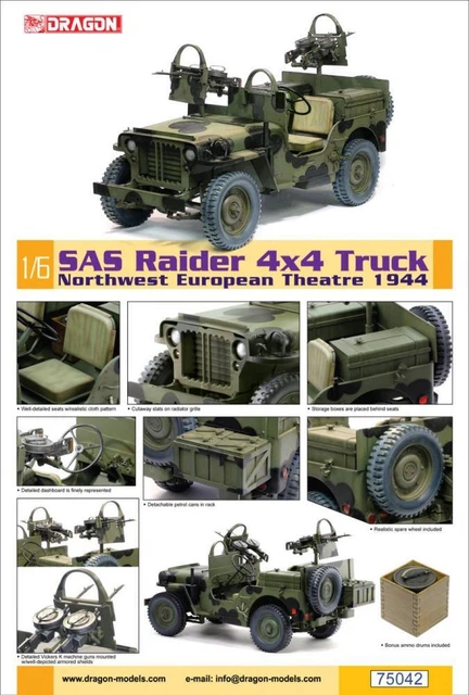 Dragon 75042 - 1 6 SAS 4x4 Camion Europe Du Nord 1944 - Neuf