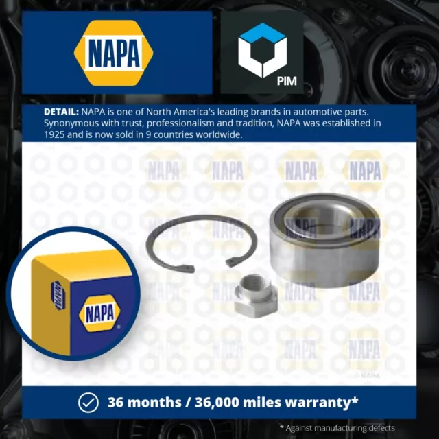 Wheel Bearing Kit fits PEUGEOT 308 CC, GTi, Mk1 Front 07 to 14 With ABS NAPA New