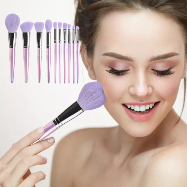 10-Teiliges Professionelles Make-Up-Pinsel-Set Für Kosmetisch E