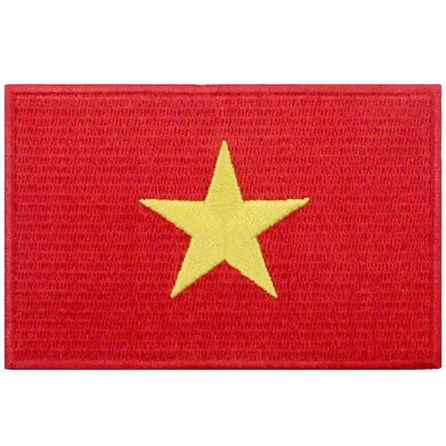 Toppa Ricamata Bandiera Del Ghana, Termoadesiva E Cucibile, 8,6x5,6 Cm, Facile Applicazione