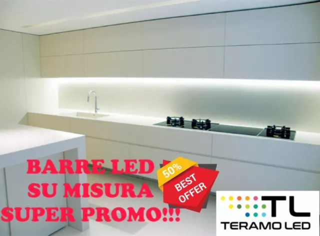BARRA LED SOTTOPENSILE Cucina Dimmerabile Touch Su Misura TAGLIO A SCELTA  EUR 32,00 - PicClick IT
