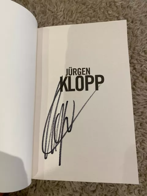 Jugen Klopp Hand Signed Biography Book Autograph Verified COA Official Liverpool