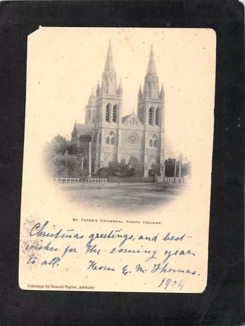 B3347 Australia SA St Peters Cathedral Adelaide pu1904 vintage postcard