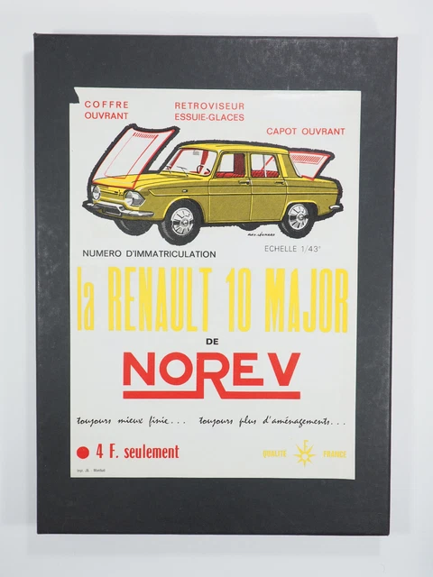 Affichette Revendeur NOREV - Citroën SM 1/43 - Originale Occasion