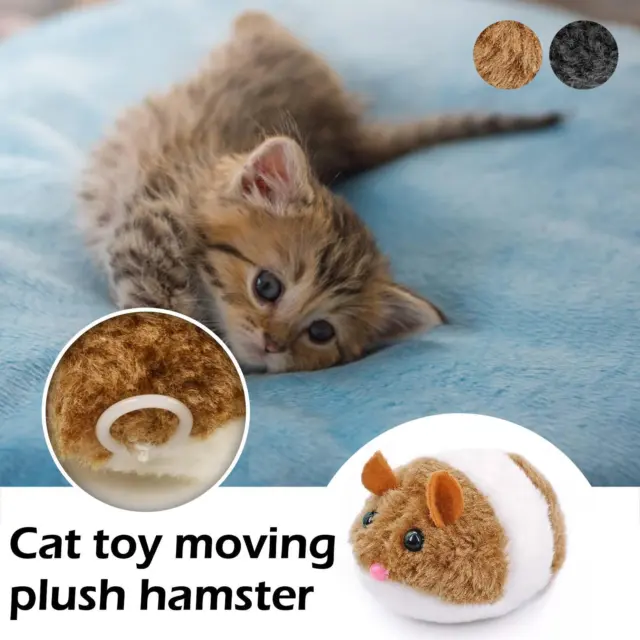 Cat Toy Kitten Mice Interactive Mouse Toys For Indoor Cats Moving Hamster E4P6