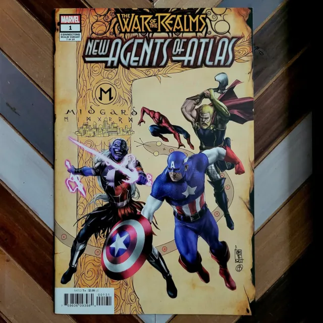 WAR of the REALMS: NEW AGENTS of ATLAS #1 NM (Marvel 2019) 1st team app, Variant